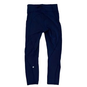 Lululemon Time To Sweat Crop 23" In True Navy